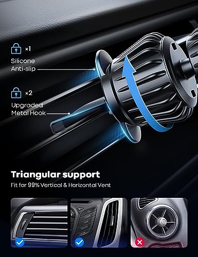 Lamicall Soporte para coche MagSafe - [20 súper imanes] Sopo