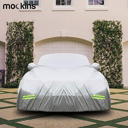 Mockins - Funda para automóvil de poliéster plateado 190T, p