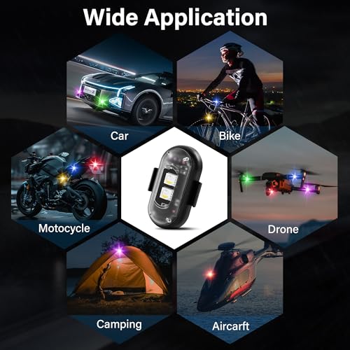 Luces LED inalámbricas para automóvil, 4 unidades, con contr