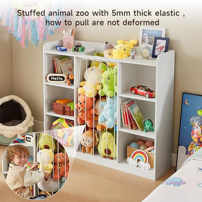 Zoológico de animales de peluche para niños pequeños, organi