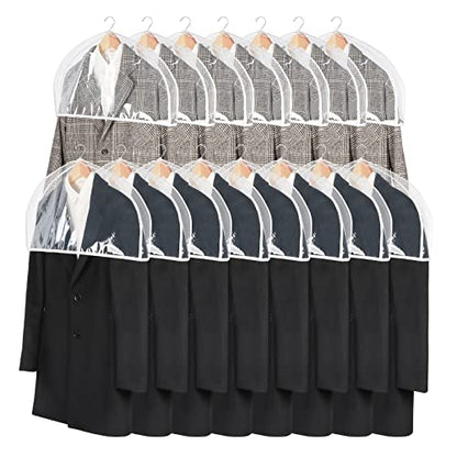 Zilink Fundas transparentes para los hombros para ropa (jueg