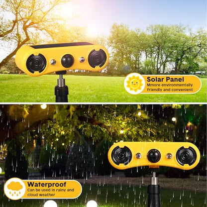 Qualirey Alarma solar con sensor de movimiento para exterior