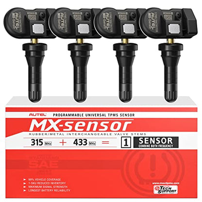 Autel Sensores TPMS MX-Sensor, 315 MHz y 433 MHz Sensor TPMS
