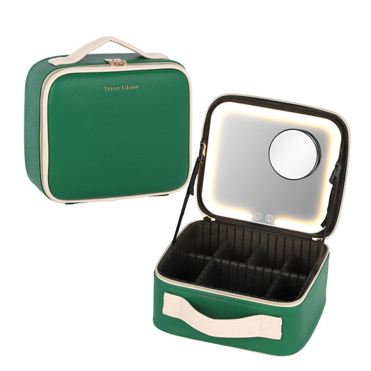 PU Cosmetics - Estuche de tren con espejo iluminado LED extr