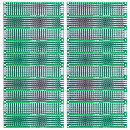 YUNGUI 20 unids 0.8x3.1 in placa PCB pequeño prototipo placa
