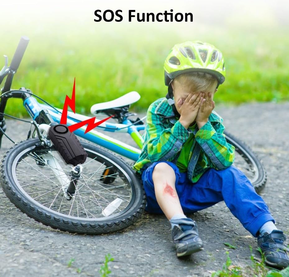 POCREATION 115Db alarma de seguridad de la motocicleta, Sens