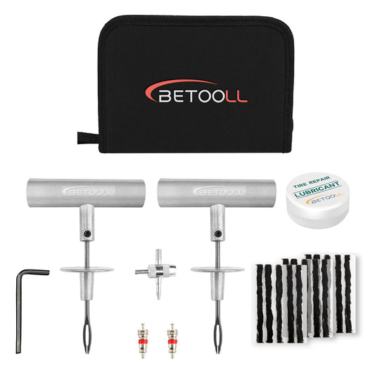 BETOOLL 24 kits de reparación de neumáticos, herramientas de
