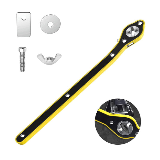 Llave de trinquete con mango largo para gato de tijera, llav