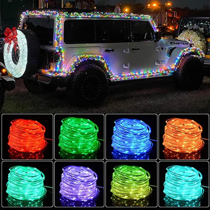 Nicoko Luces de hadas de CC de 12 V que cambian de color con