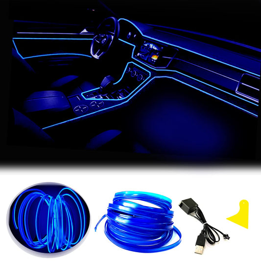 Cable electroluminiscente de 9.84 pies con controlador USB d