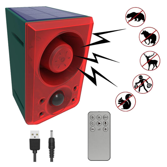 HULPPRE Alarma solar con sensor de movimiento para exteriore