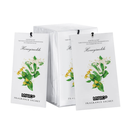MYARO 12 paquetes de bolsas perfumadas de madreselva para ca