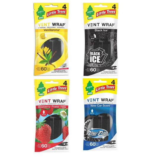 Little Tree Vent Warp - Paquete de 4 unidades de aroma surti