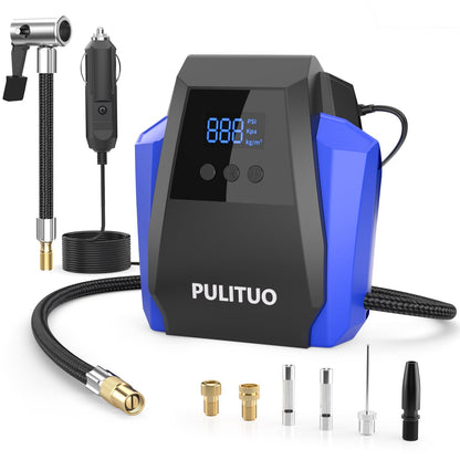 PULITUO Compresor de aire portátil para neumáticos de automó