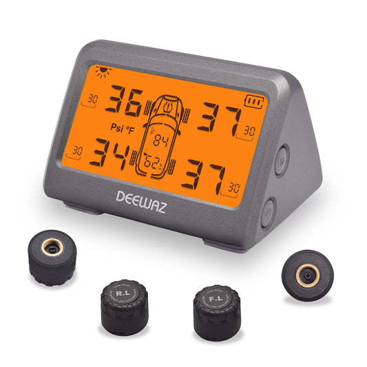 Sistema de monitoreo de presión de neumáticos TPMS solar, si