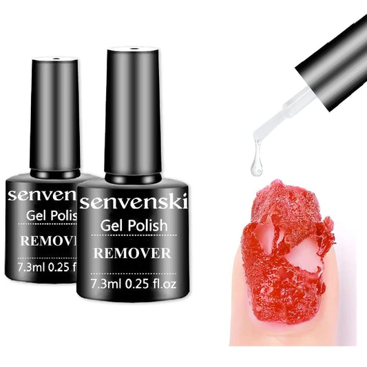 senvenski Removedor de esmalte de uñas de gel, quita el esma
