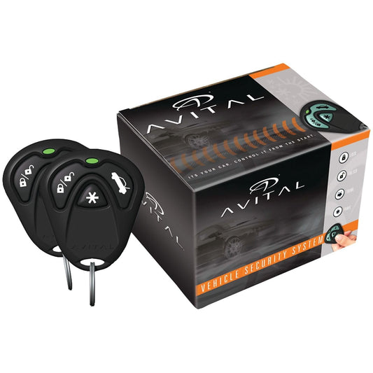 Avital Sistema de seguridad de 2 vías, LCD, Negro