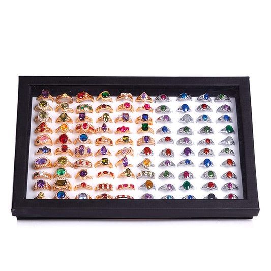 ZLY Bandeja de exhibición de anillos de joyería Caja de alma