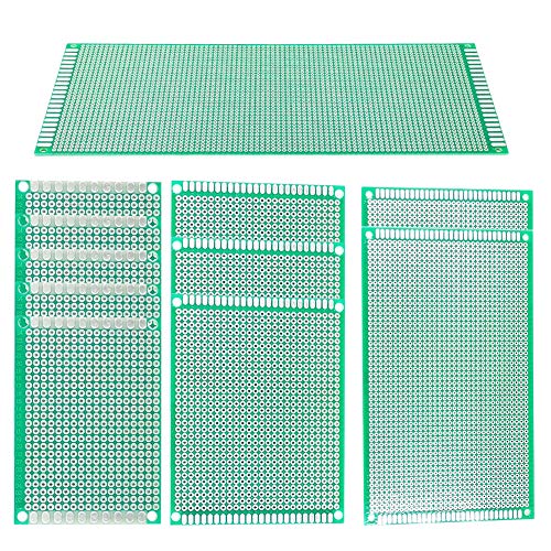 YUNGUI Kit de placa PCB grande de 11 piezas, 3.9 x 8.7 in, 5