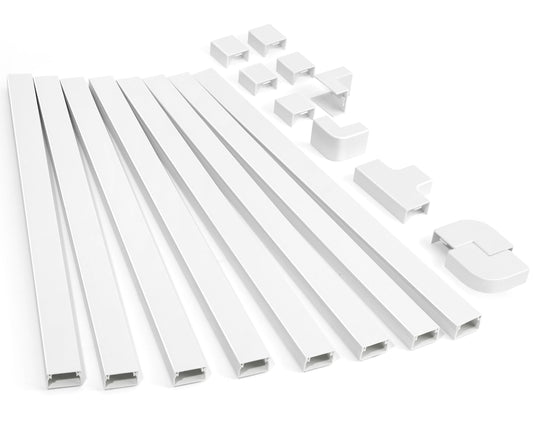 ZhiYo - Kit de ocultador de cable de 126 pulgadas, cubiertas