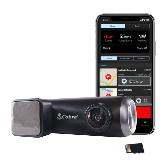 Cobra Smart Dash Cam (SC 100) - Resolución Full HD 1080P, Wi