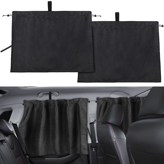 XCBYT Persianas para ventana de automóvil, paquete de 2 cort