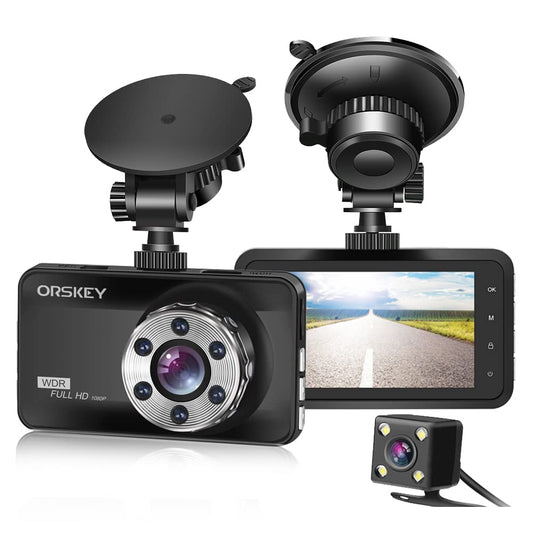 Cámara de tablero frontal y trasera 1080P Full HD Dual Dash