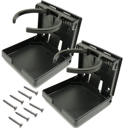 TIHOOD 2 soportes plegables ajustables para bebidas con torn