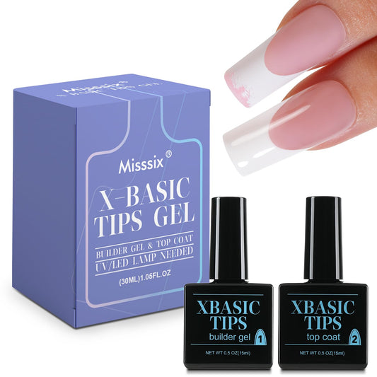 Misssix XBASICTIPS - Gel constructor protector francés y cap