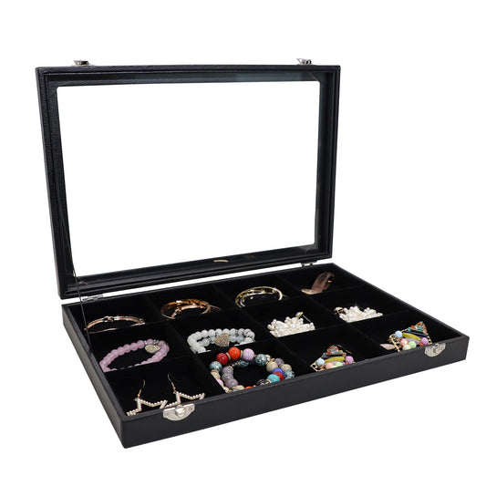 Wuligirl - Bandeja organizadora de anillos con 100 ranuras y