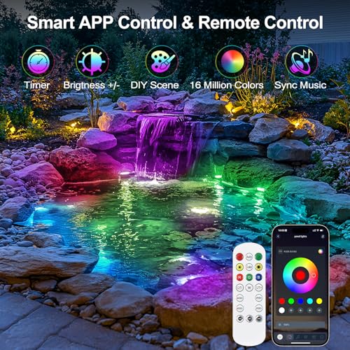 Pond Light LED Underwater with 12V Transformer, 6W Turtle Po