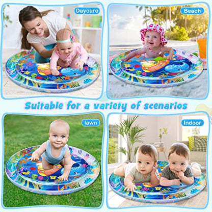 ZMLM Alfombrilla de agua extra grande para bebé, juguetes para bebés,