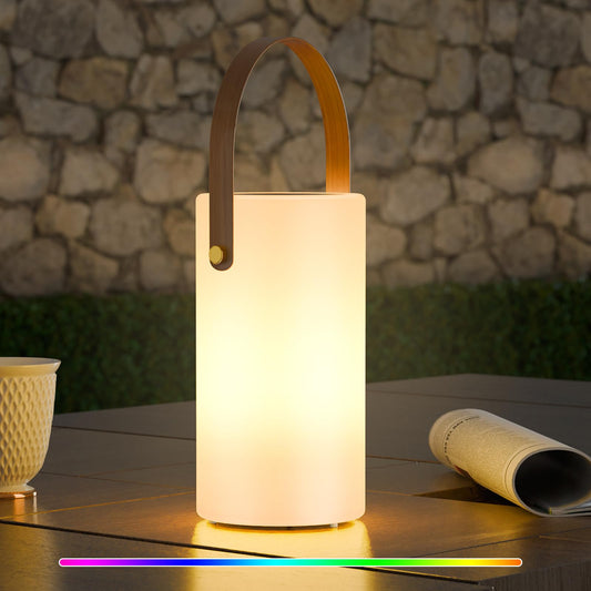 uuffoo Lámpara de mesa solar para exteriores, linterna 2 en