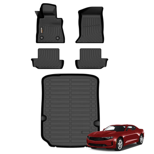 Binmotor-All Weather Car Floor Mats Cargo Liner Set for Chev