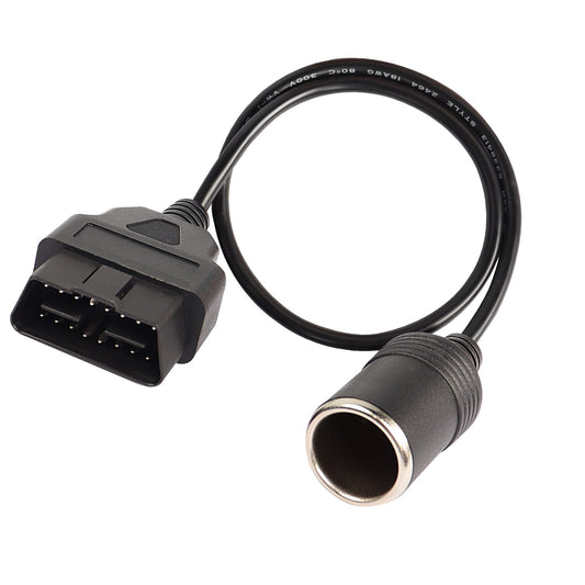 XMSJSIY OBD2 a encendedor de cigarrillos hembra adaptador co