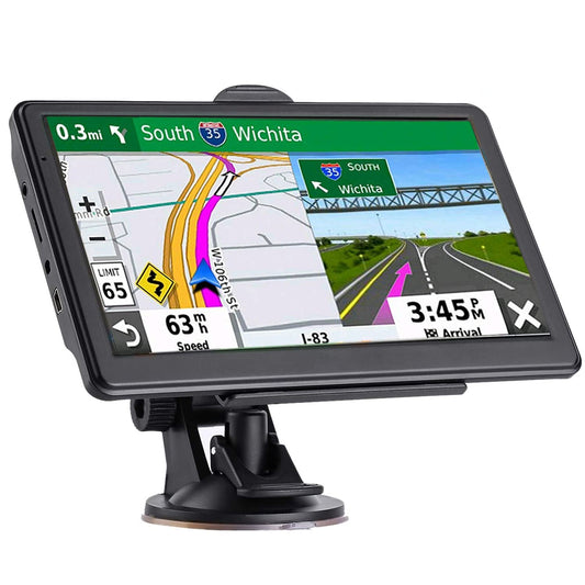 Navegador GPS para automóvil, mapa 2025 de 7 pulgadas con pa
