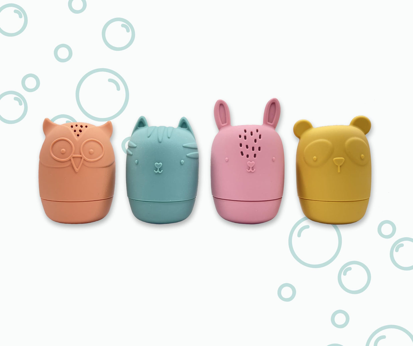 JoLo Goods | Juguetes de baño de silicona sin moho para bebés de 0 a 6