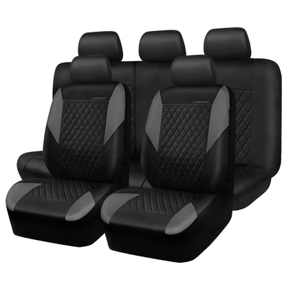 CAR PASS Juego completo de fundas de asiento de cuero, unive
