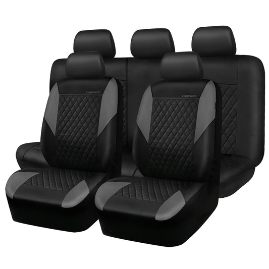 CAR PASS Juego completo de fundas de asiento de cuero, unive