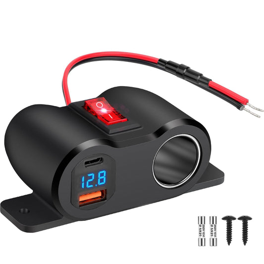 Linkstyle Toma de corriente USB para encendedor de cigarrill