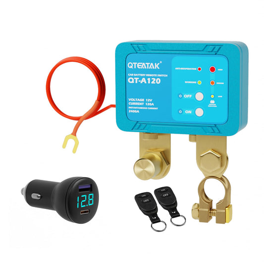 QTEATAK Interruptor de desconexión remota de batería con enc