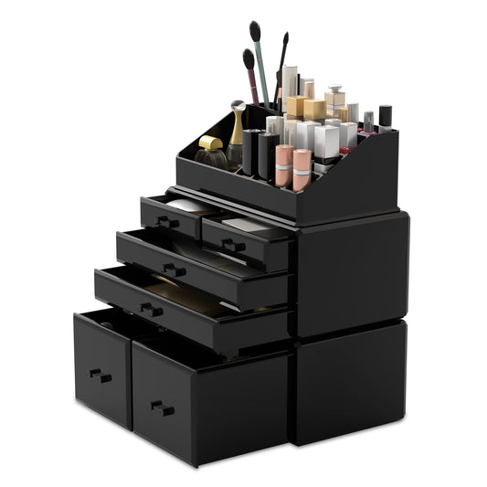 READAEER Organizador de maquillaje 3 piezas Estuche de almac