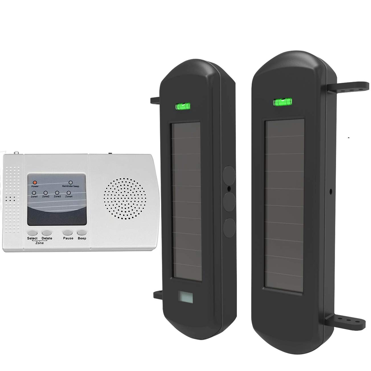 HTZSAFE Sistema de alarma solar inalámbrico para entradas, r