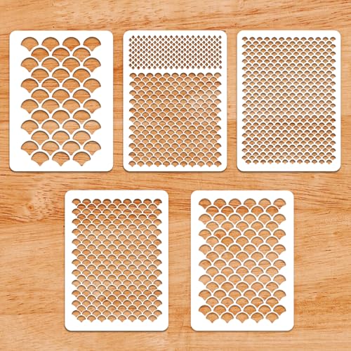 Ymapinc 5 plantillas de maquillaje de sirena para mujer, lin