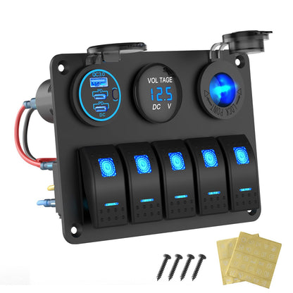 Panel de interruptor de barco marino impermeable, interrupto