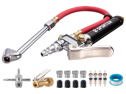 Spurtar 10-120 PSI Inflador de neumáticos, alta resistencia,
