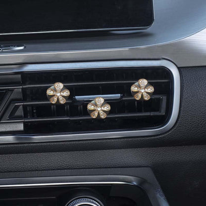 6 clips de ventilación de flores de margaritas brillantes, b