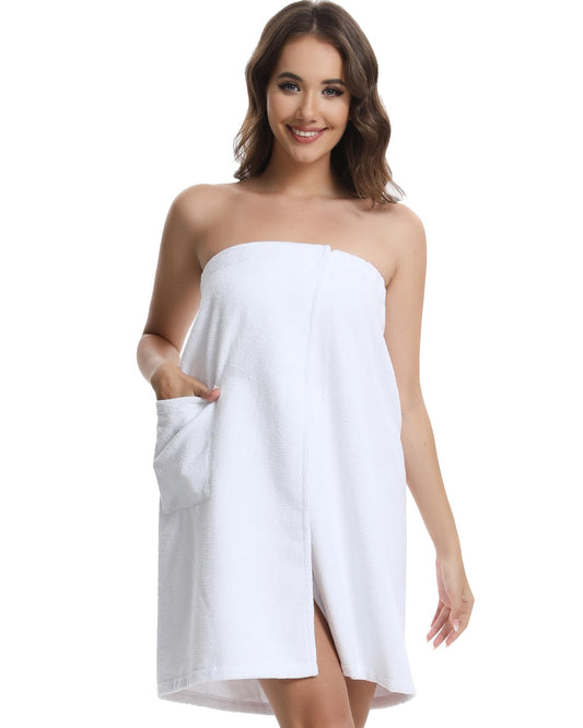 Xeoxarel Bata de baño para mujer, toalla ligera y suave, cóm