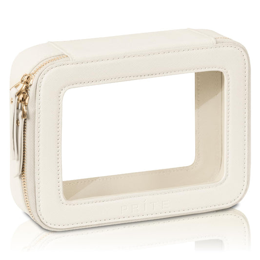 Prite Bolsa de maquillaje transparente, estuche organizador