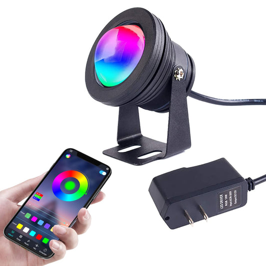 10W 12V RGB LED estanque - 900LM IP67 impermeable foco exter